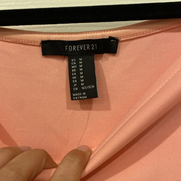 Baby Pink Short Sleeve Mini Dress from Forever 21, size M - Picture 2 of 8